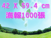 合版印刷G2K海報1000張